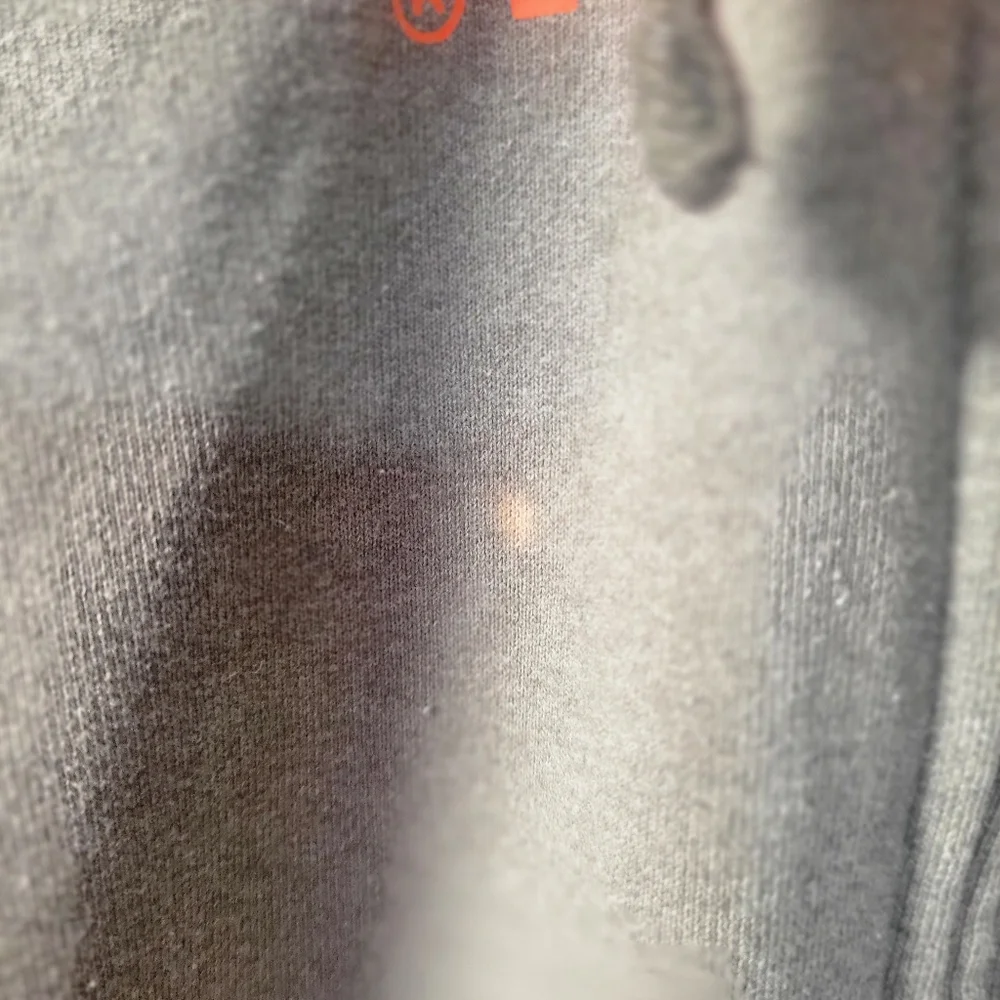 The North Face Zip up Hoodie Sweatshirt Mens size Large Orange & Gray‎